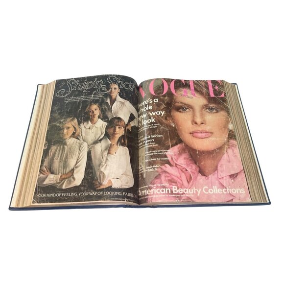 Vogue Magazine Bound Vol July-Dec 1974 Lauren Hutton Rene Russo Cristina Ferrare - Picture 4 of 10